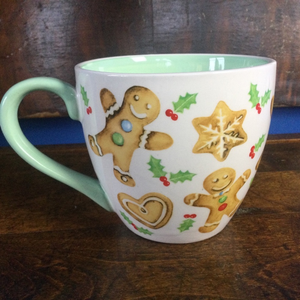 Harvest Green Studio Gingerbread man Coffee Mug Christmas